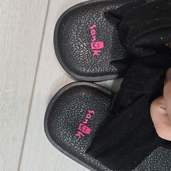 Sanuk Kids Girls Yoga Mat Thong Sandals Flats shoes sz 11-12 - Picture 5 of 10